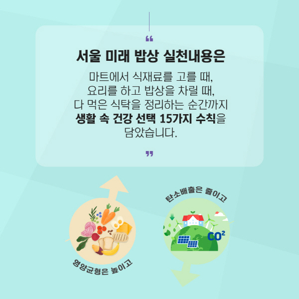 서울미래밥상 실천 내용