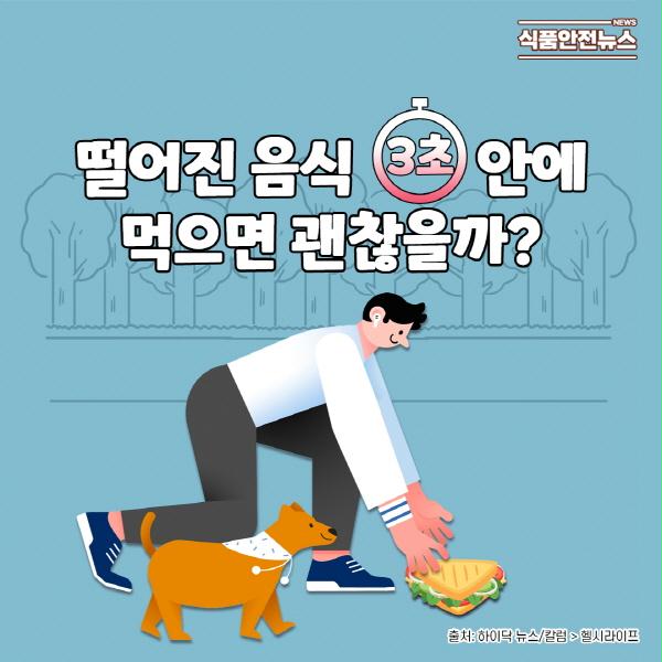 이미지 떨어진 음식 3초 안에 먹으면 괜챦을까?