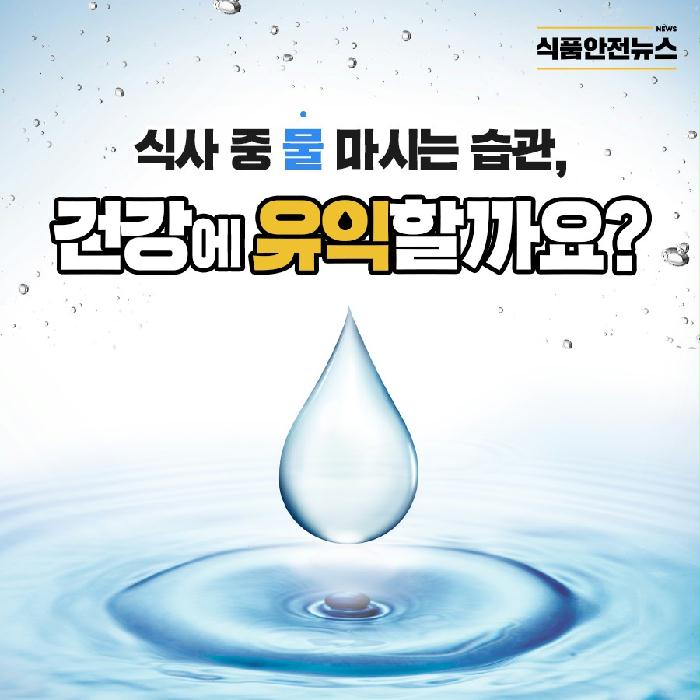 이미지 식사 중 물 마시는 습관, 건강에 유익할까요?