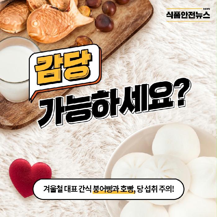 이미지 감당 가능하세요? 겨울철 대표 간식 붕어빵과 호빵, 당 섬취 주의!