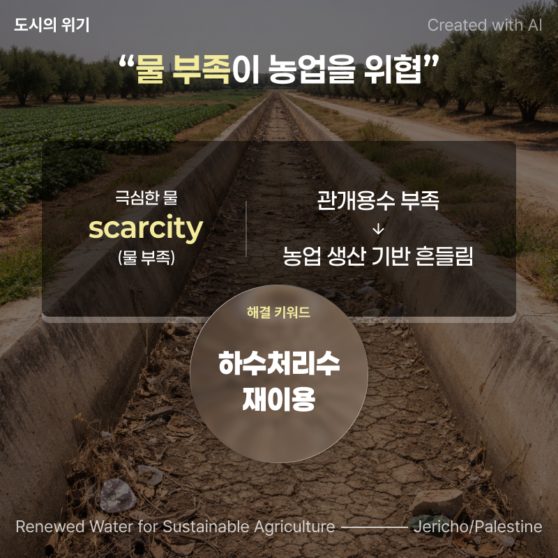 Created with AI. Renewed Water for Sustainable Agriculture. Jericho/Palestine